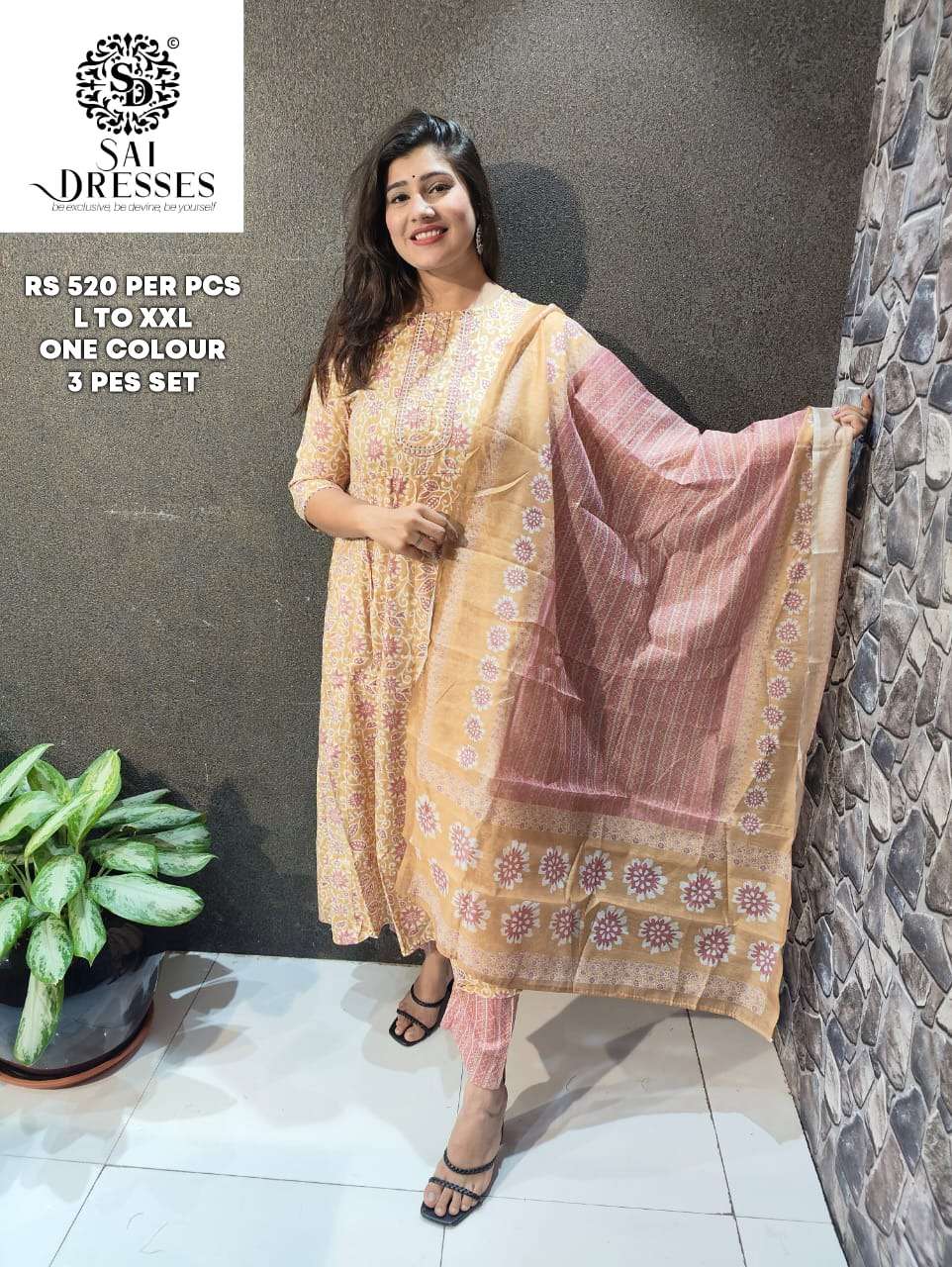 SAI DRESSES PRESENT D.NO 05 READY TO WEAR COMBO DRESS IN WHOLESALE RATE IN SURAT