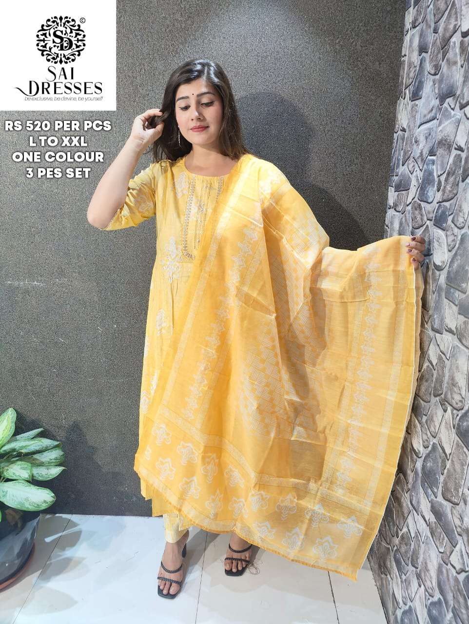 SAI DRESSES PRESENT D.NO 10 READY TO WEAR COMBO DRESS IN WHOLESALE RATE IN SURAT