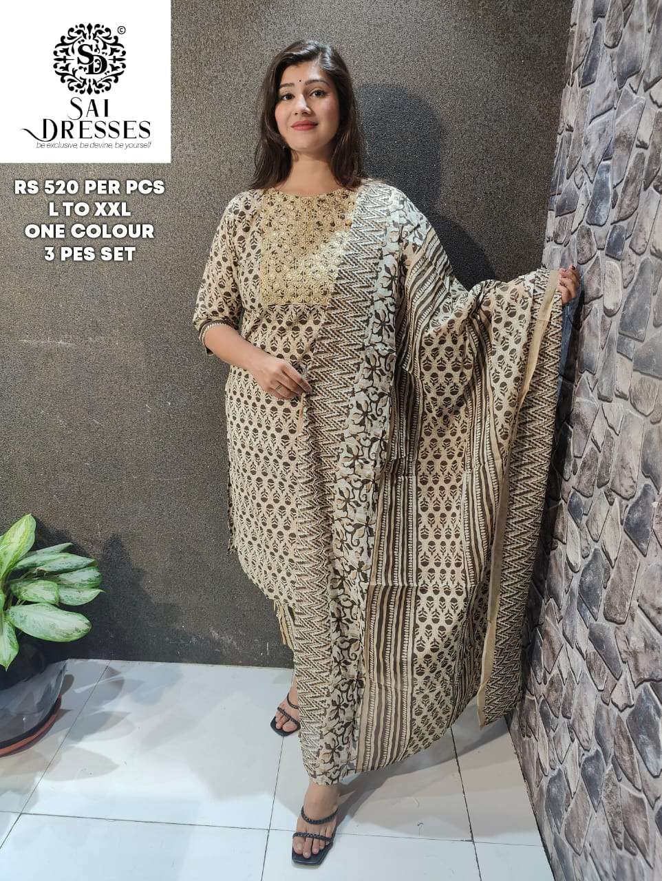 SAI DRESSES PRESENT D.NO 15 READY TO WEAR COMBO DRESS IN WHOLESALE RATE IN SURAT