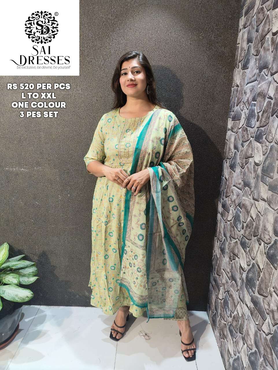 SAI DRESSES PRESENT D.NO 16 READY TO WEAR COMBO DRESS IN WHOLESALE RATE IN SURAT