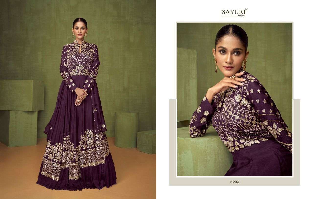 SAYURI DESIGNER PRESENT VIOLET FESTIVE WEAR READYMADE DESIGNER COLLECTION IN WHOLESALE RATE IN SURAT - SAI DRESSES