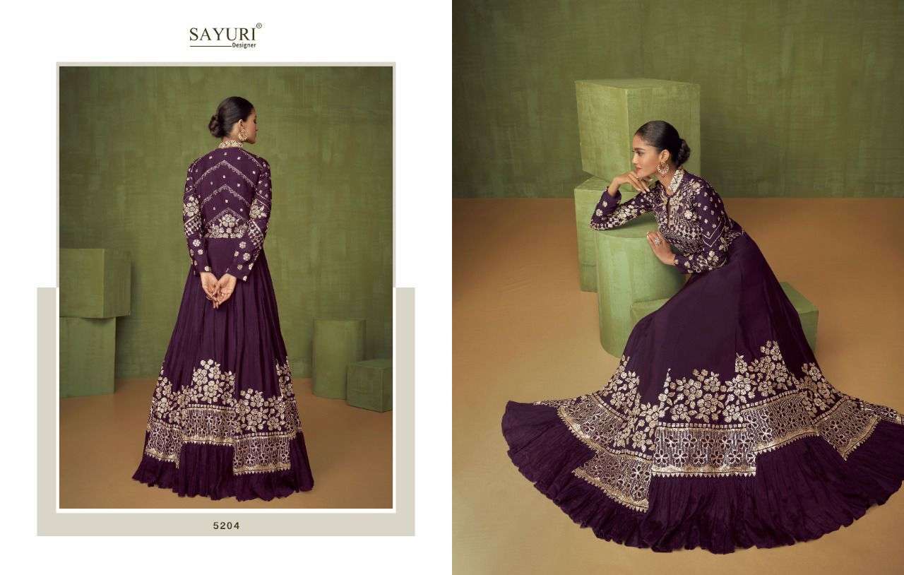 SAYURI DESIGNER PRESENT VIOLET FESTIVE WEAR READYMADE DESIGNER COLLECTION IN WHOLESALE RATE IN SURAT - SAI DRESSES