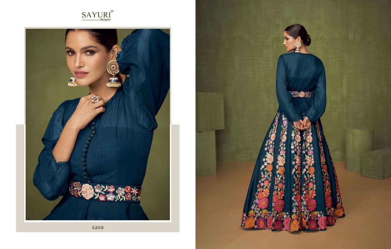 SAYURI DESIGNER PRESENT VIOLET FESTIVE WEAR READYMADE DESIGNER COLLECTION IN WHOLESALE RATE IN SURAT - SAI DRESSES