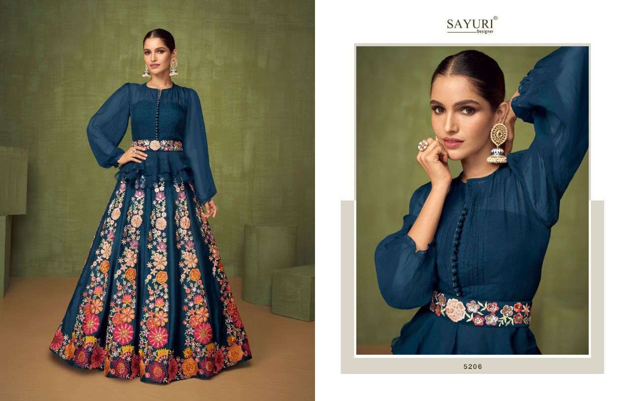 SAYURI DESIGNER PRESENT VIOLET FESTIVE WEAR READYMADE DESIGNER COLLECTION IN WHOLESALE RATE IN SURAT - SAI DRESSES