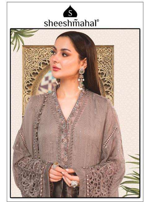SHEESHMAHAL PRESENT SHEESHMAHAL VOL 5 SEMI STITCHED PAKISTANI DESIGNER SUITS IN WHOLESALE PRICE IN SURAT - SAI DRESSES