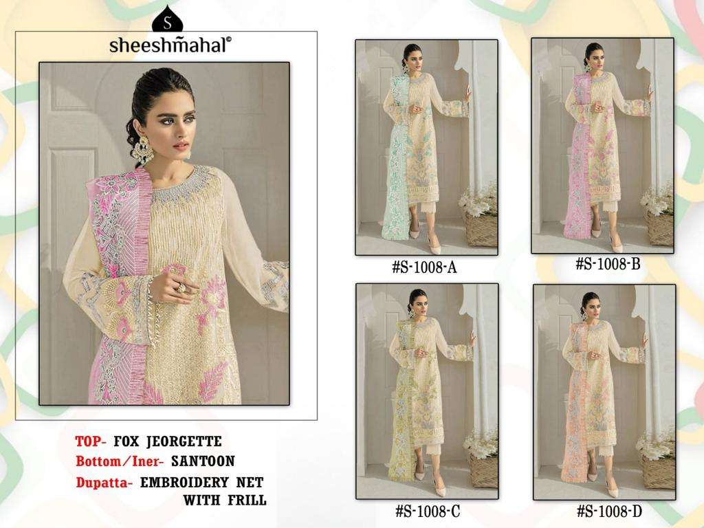 SHEESHMAHAL PRESENT SHEESHMAHAL VOL 7 SEMI STITCHED PAKISTANI DESIGNER SUITS IN WHOLESALE PRICE IN SURAT - SAI DRESSES