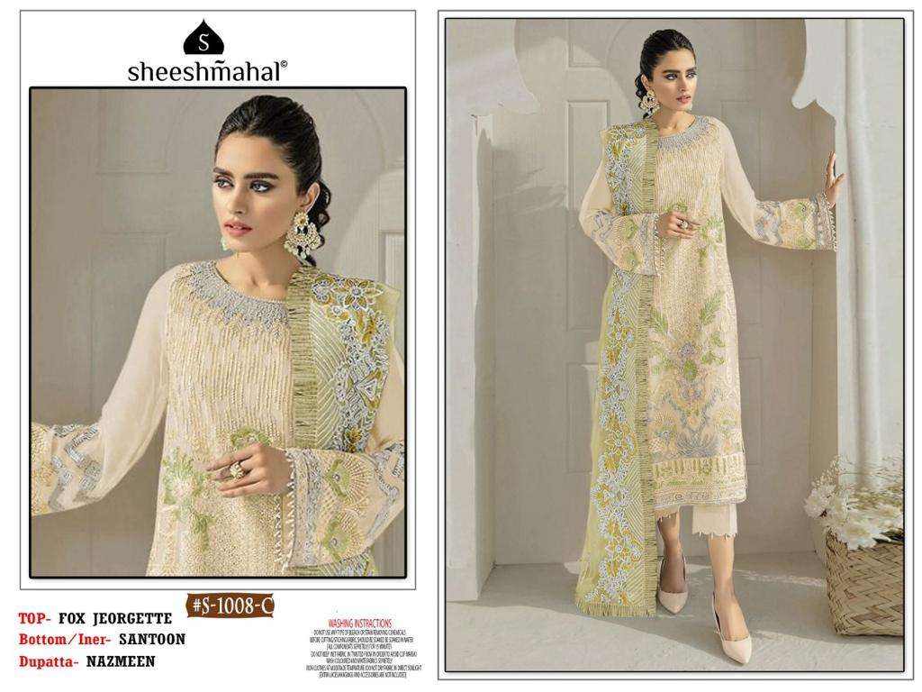 SHEESHMAHAL PRESENT SHEESHMAHAL VOL 7 SEMI STITCHED PAKISTANI DESIGNER SUITS IN WHOLESALE PRICE IN SURAT - SAI DRESSES