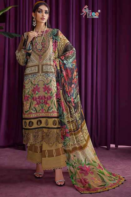Yesfab Pakistani Print Brown Winter Woolen Suits Dress Material – Stilento