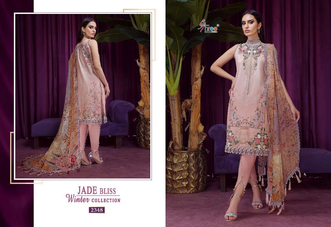 SHREE FAB PRESENT JADE BLISS WINTER COLLECTION PASHMINA EMBROIDERED PAKISTANI SUITS IN WHOLESALE RATE IN SURAT - SAI DRESSES