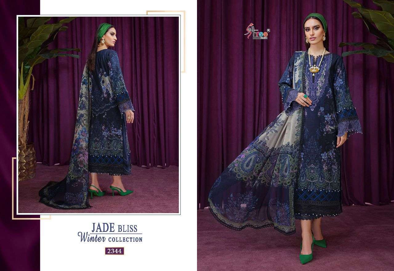 SHREE FAB PRESENT JADE BLISS WINTER COLLECTION PASHMINA EMBROIDERED PAKISTANI SUITS IN WHOLESALE RATE IN SURAT - SAI DRESSES