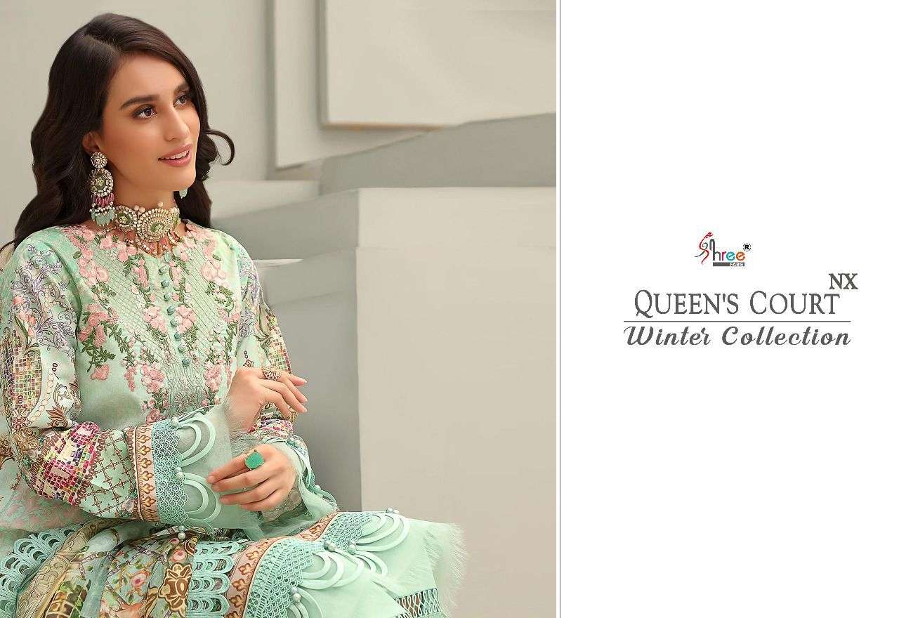 SHREE FAB PRESENT QUEENS COURT WINTER COLLECTION NX PASMINA PAKISTANI SUITS IN WHOLESALE RATE IN SURAT - SAI DRESSES