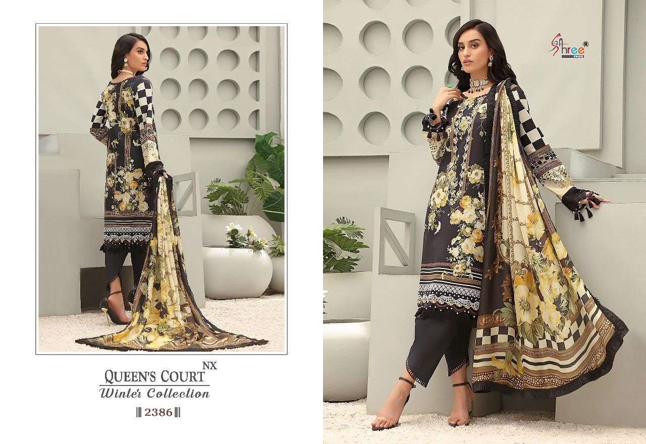 SHREE FAB PRESENT QUEENS COURT WINTER COLLECTION NX PASMINA PAKISTANI SUITS IN WHOLESALE RATE IN SURAT - SAI DRESSES