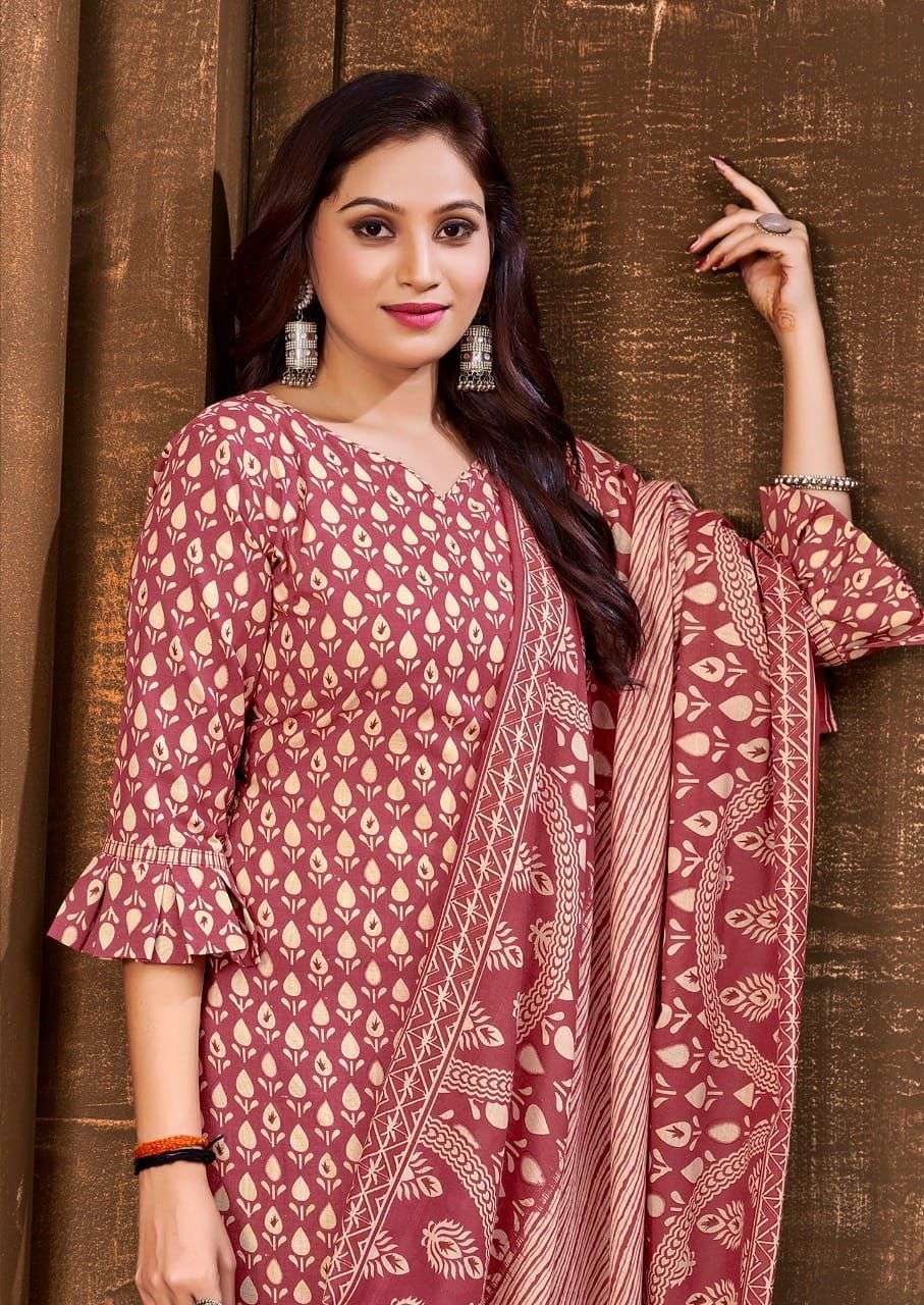 SKT SUITS PRESENT RUBY DAILY WEAR SOFT COTTON PRINTED SALWAR SUITS IN WHOLESALE RATE IN SURAT - SAI DRESSES