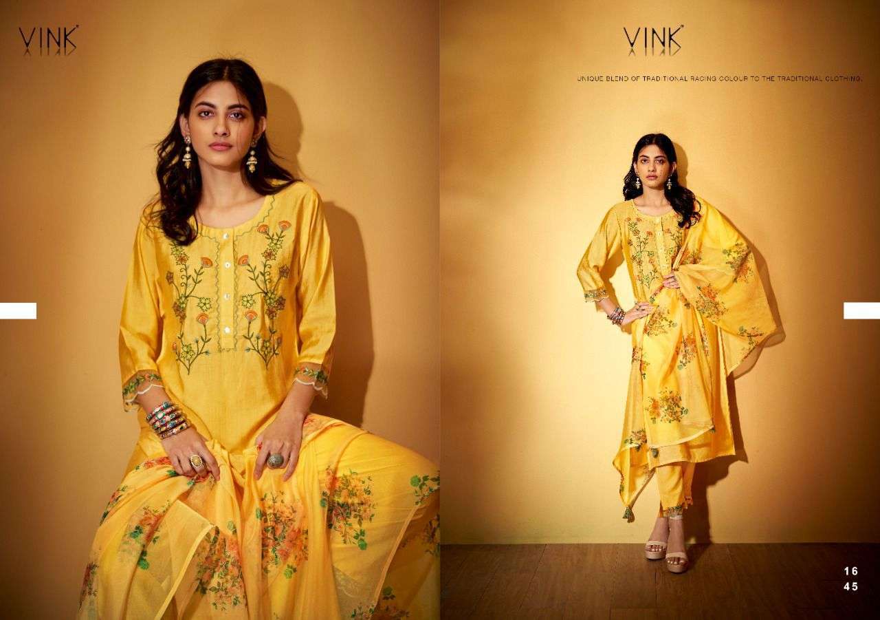 VINK PRESENT OCCASIONS VOL 4 PARTY WEAR READYMADE 3 PIECE COLLECTION IN WHOLESALE RATE IN SURAT - SAI DRESSES