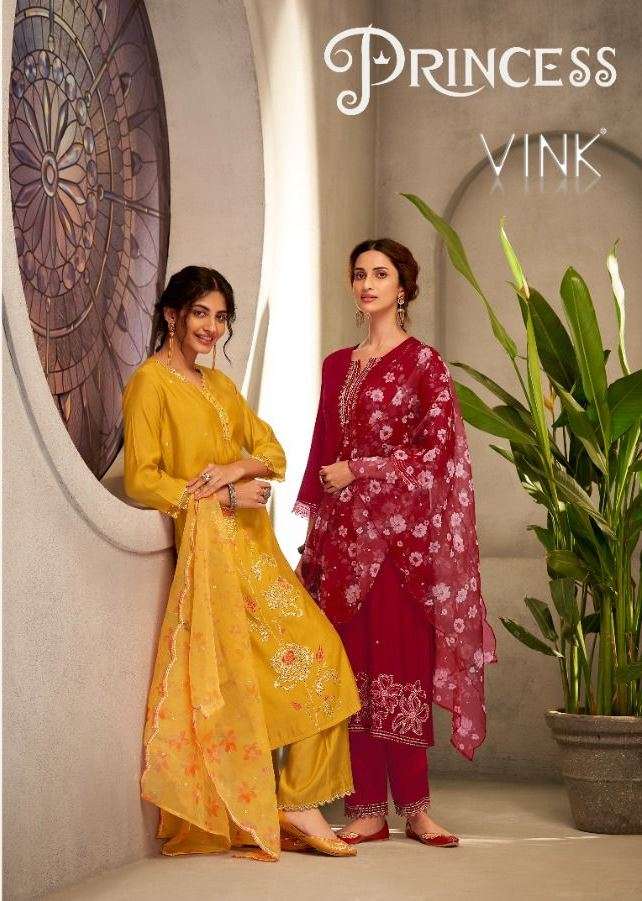 VINK PRESENT PRINCESS READY TO WEAR DESIGNER 3 PIECE PREMIUM COLLECTION IN WHOLESALE RATE IN SURAT - SAI DRESSES