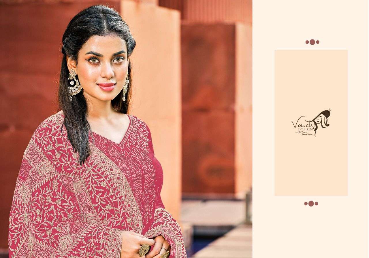 VOUCH FASHION PRESENT NAARI VOL 5 GEORGETTE DESIGNER SALWAR SUITS IN WHOLESALE RATE IN SURAT - SAI DRESSES