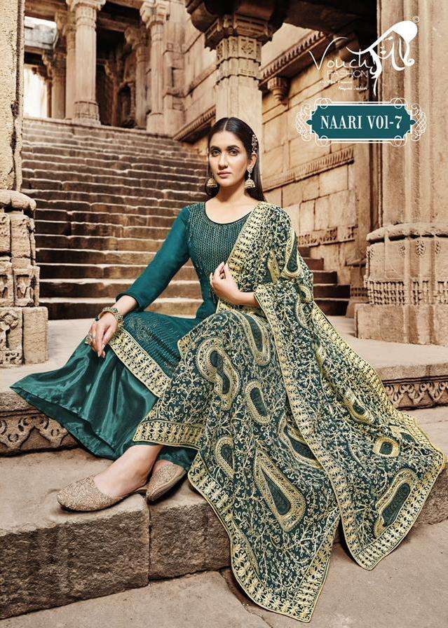 VOUCH FASHION PRESENT NAARI VOL 7 GEORGETTE DESIGNER SALWAR SUITS IN WHOLESALE RATE IN SURAT - SAI DRESSES