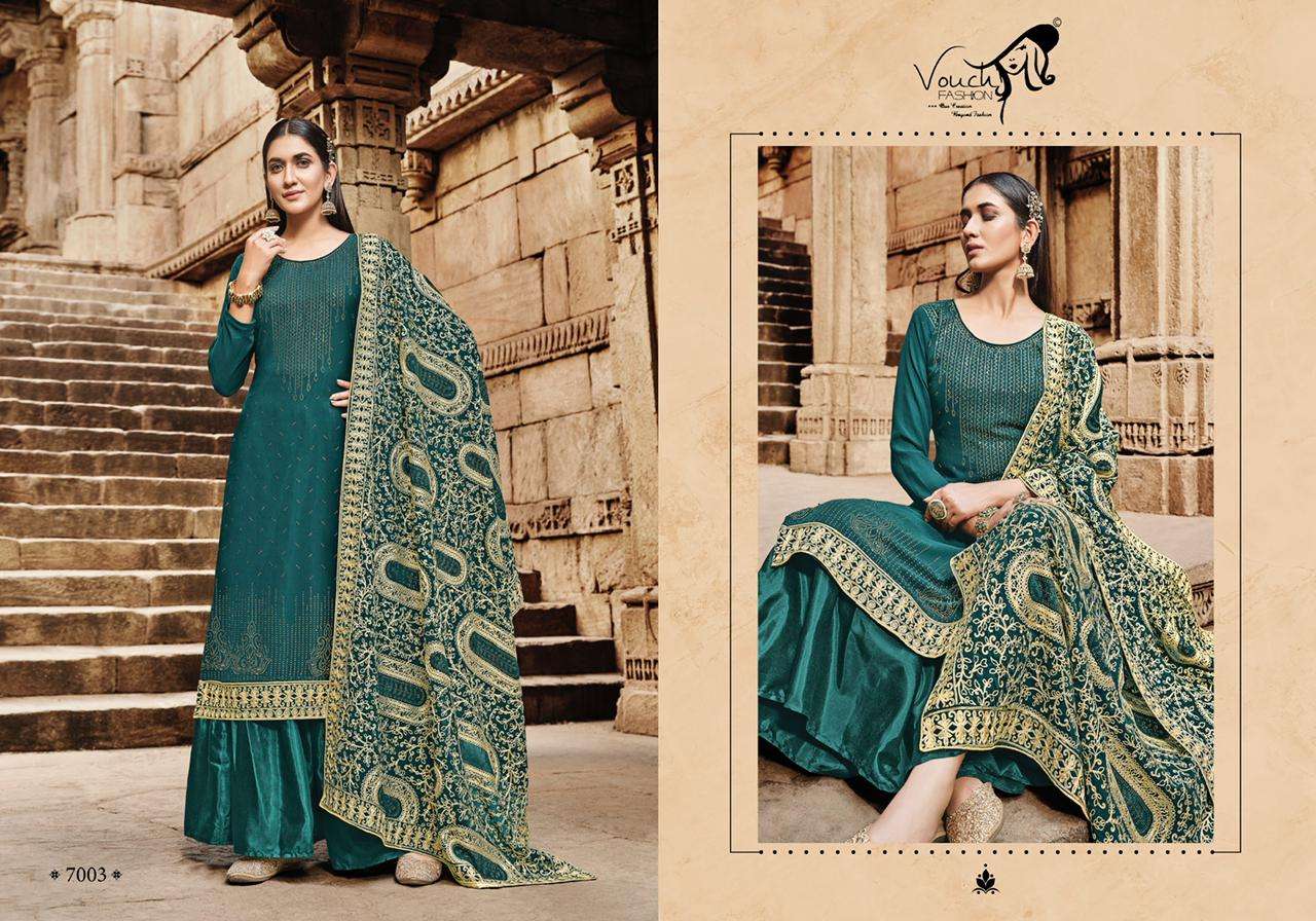 VOUCH FASHION PRESENT NAARI VOL 7 GEORGETTE DESIGNER SALWAR SUITS IN WHOLESALE RATE IN SURAT - SAI DRESSES