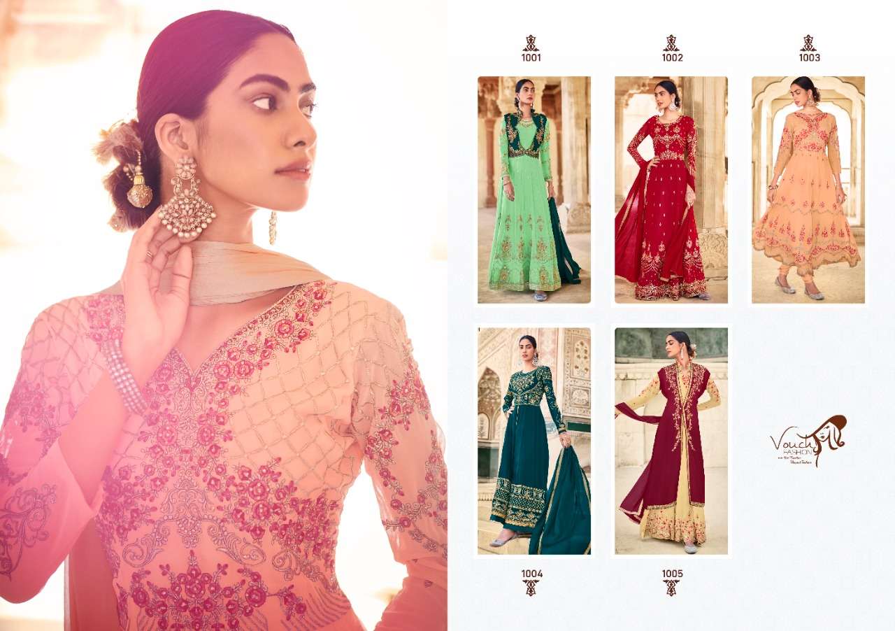 VOUCH FASHION PRESENT NAINIKA FESTIVE WEAR DESIGNER SUITS IN WOLESALE RATE IN SURAT - SAI DRESSES