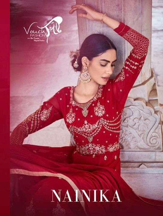 VOUCH FASHION PRESENT NAINIKA FESTIVE WEAR DESIGNER SUITS IN WOLESALE RATE IN SURAT - SAI DRESSES