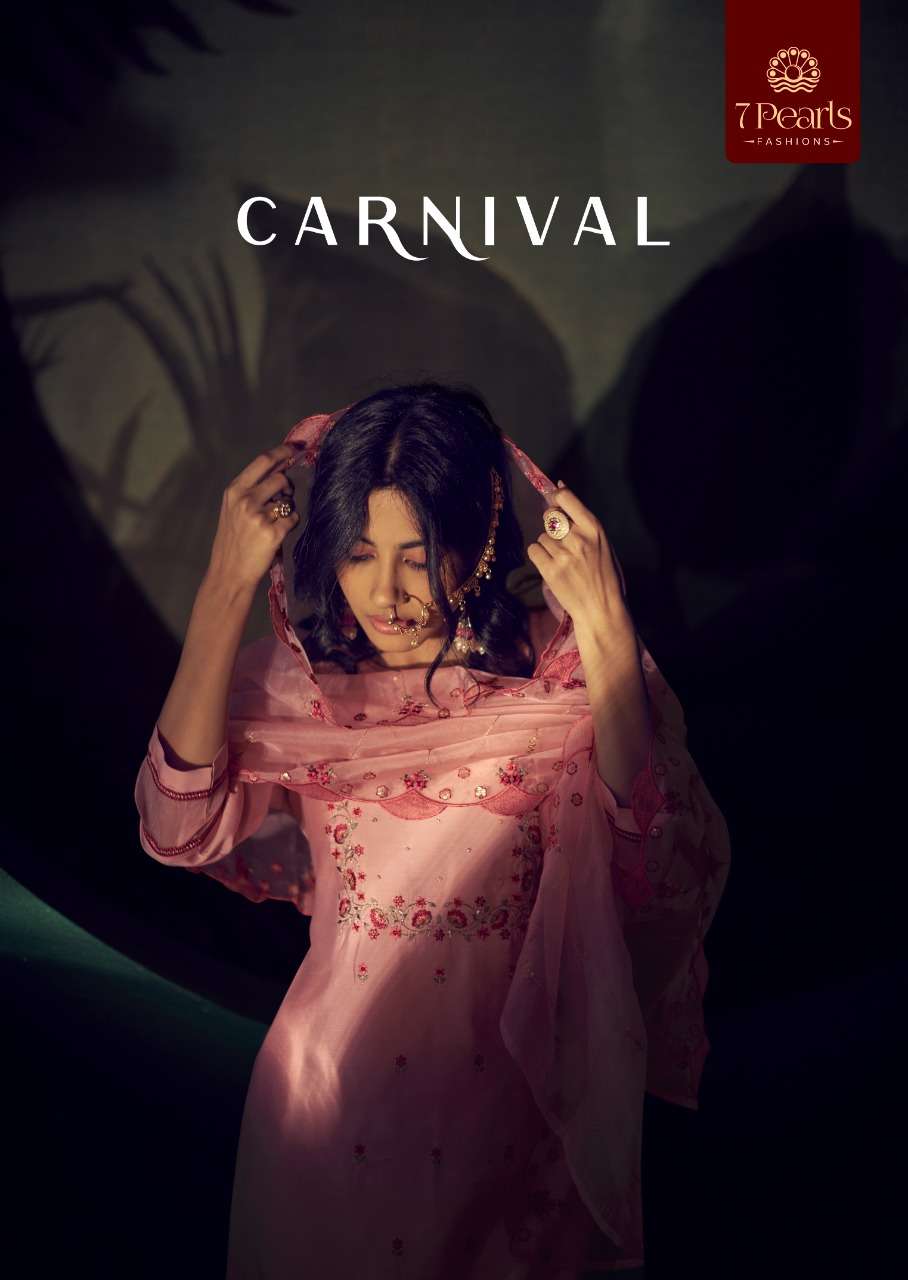 7 PEARLS PRESENT CARNIVAL FESTIVE WEAR READYMADE PANT STYLE DESIGNER SUITS IN WHOLESALE RATE IN SURAT - SAI DRESSES 