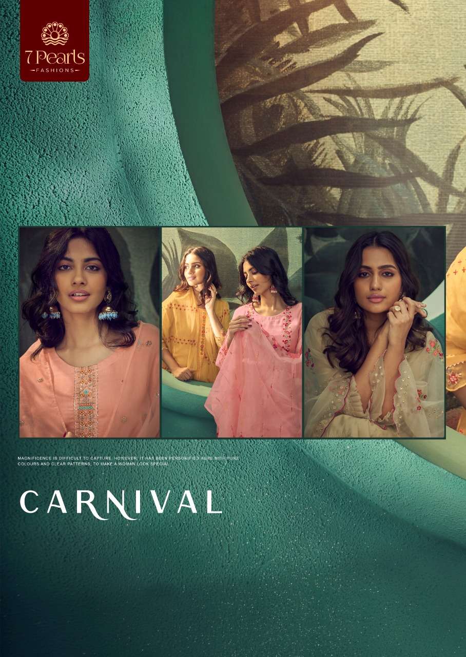 7 PEARLS PRESENT CARNIVAL FESTIVE WEAR READYMADE PANT STYLE DESIGNER SUITS IN WHOLESALE RATE IN SURAT - SAI DRESSES 