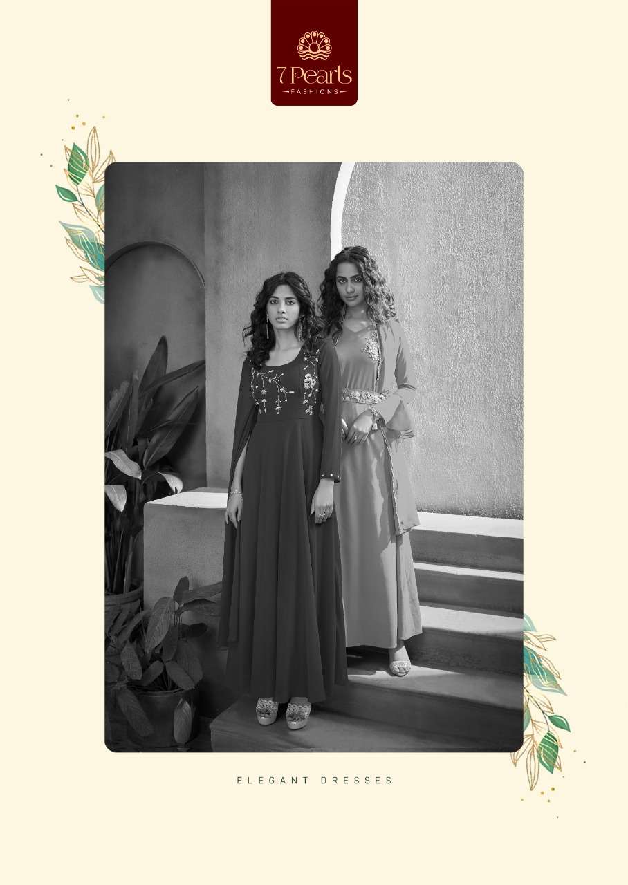 7 PEARLS PRESENT FESTIVA READY TO WEAR FANCY LONG DESIGNER KURTIS IN WHOLESALE RATE IN SURAT - SAI DRESSES