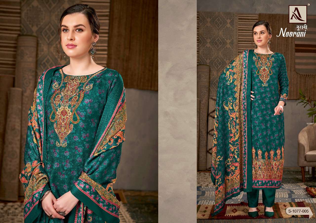 ALOK SUITS PRESENT NOORANI PASHMINA DIGITAL PRINTED SALWAR SUITS IN WHOLESALE RATE IN SURAT - SAI DRESSES