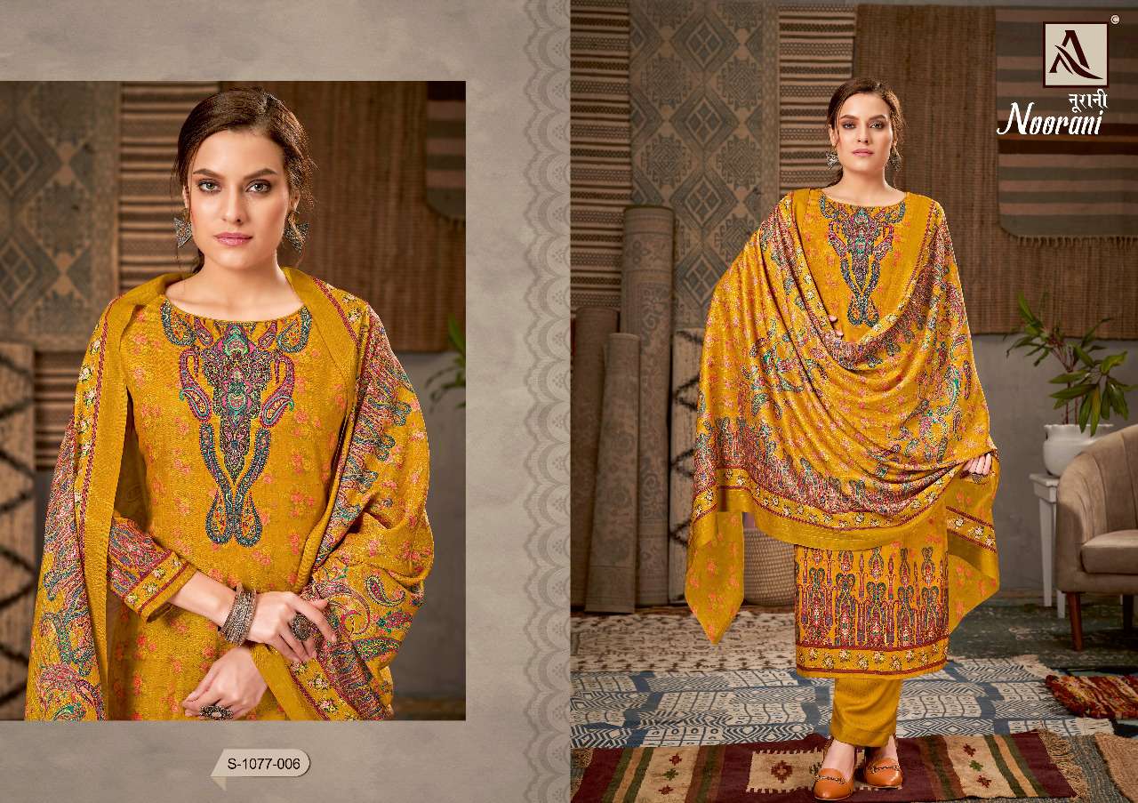 ALOK SUITS PRESENT NOORANI PASHMINA DIGITAL PRINTED SALWAR SUITS IN WHOLESALE RATE IN SURAT - SAI DRESSES