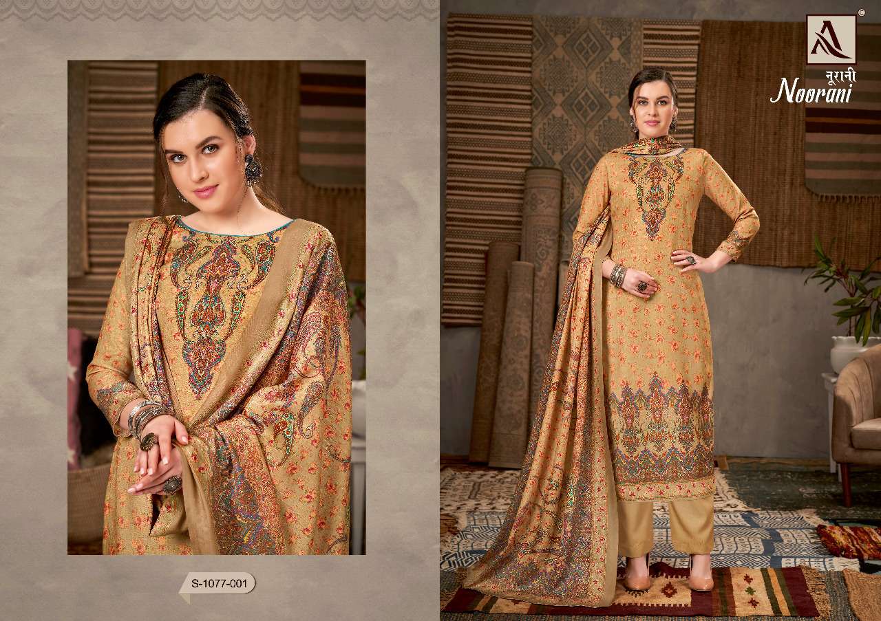 ALOK SUITS PRESENT NOORANI PASHMINA DIGITAL PRINTED SALWAR SUITS IN WHOLESALE RATE IN SURAT - SAI DRESSES