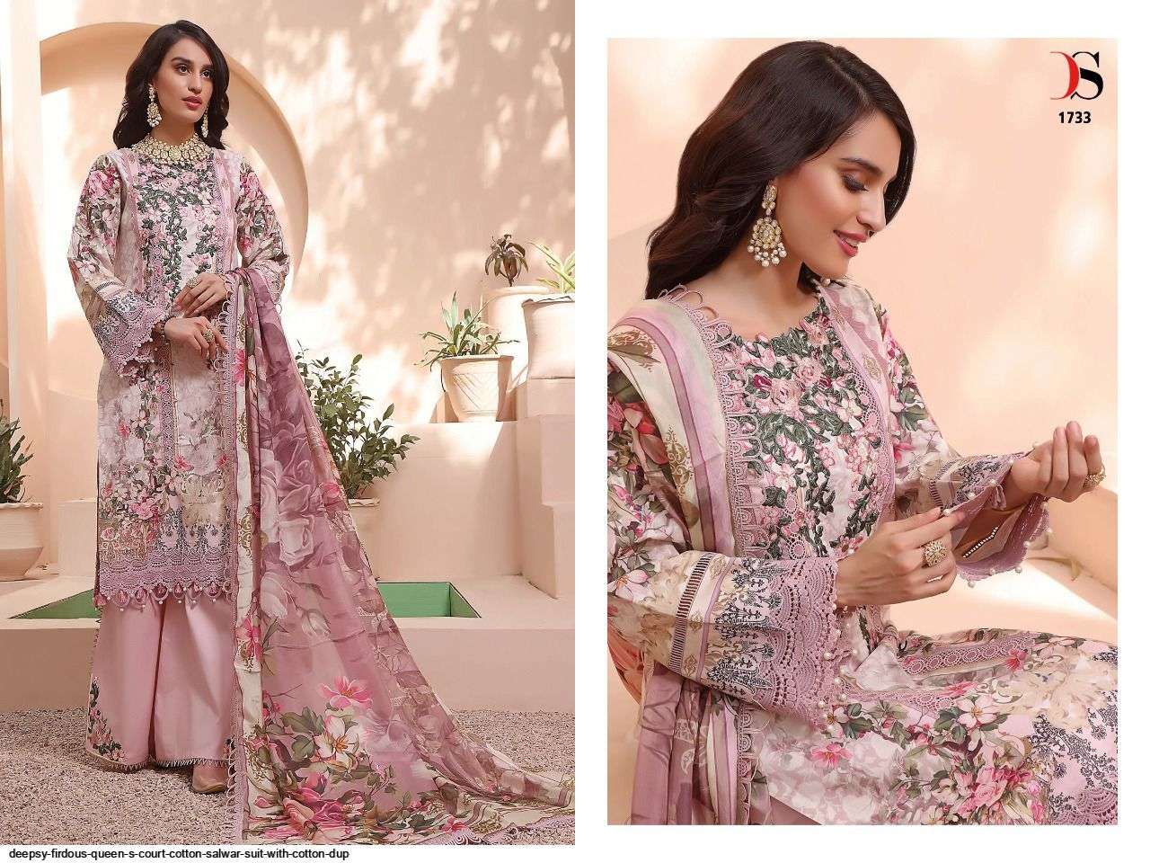 DEEPSY SUITS PRESENT FIRDOUS QUEENS COURT COTTON EMBROIDERED PAKISTANI SALWAR SUITS IN WHOLESALE RATE IN SURAT - SAI DRESSES
