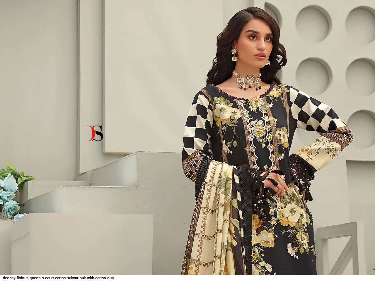 DEEPSY SUITS PRESENT FIRDOUS QUEENS COURT COTTON EMBROIDERED PAKISTANI SALWAR SUITS IN WHOLESALE RATE IN SURAT - SAI DRESSES