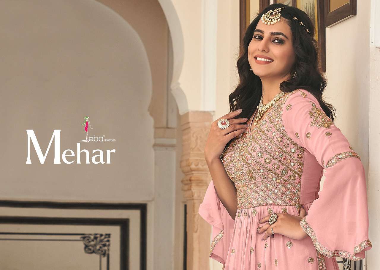 EBA LIFESTYLE PRESENT MEHAR VOL 2 FESTIVE WEAR READYMADE DESIGNER SUITS IN WHOLESALE RATE IN SURAT - SAI DRESSES