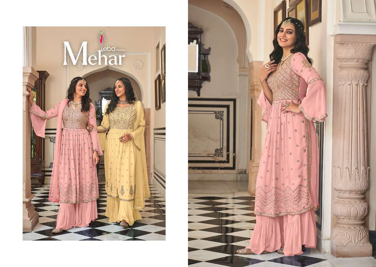 EBA LIFESTYLE PRESENT MEHAR VOL 2 FESTIVE WEAR READYMADE DESIGNER SUITS IN WHOLESALE RATE IN SURAT - SAI DRESSES