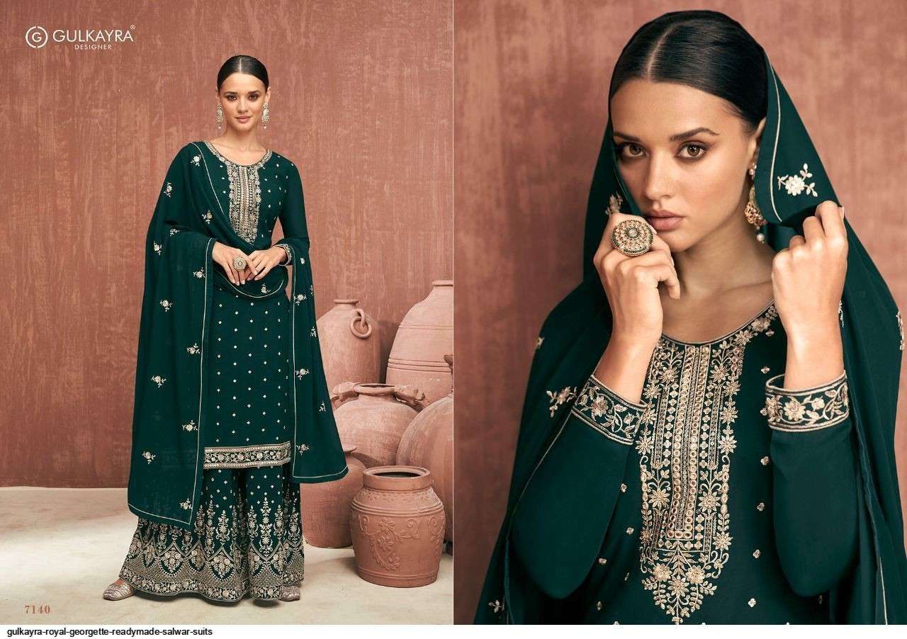 GULKAYRA DESIGNER PRESENT ROYAL READY TO FESTIVE WEAR DESIGNER SUITS IN WHOLESALE RATE IN SURAT - SAI DRESSES