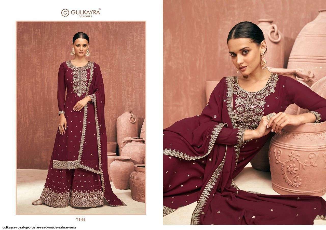 GULKAYRA DESIGNER PRESENT ROYAL READY TO FESTIVE WEAR DESIGNER SUITS IN WHOLESALE RATE IN SURAT - SAI DRESSES