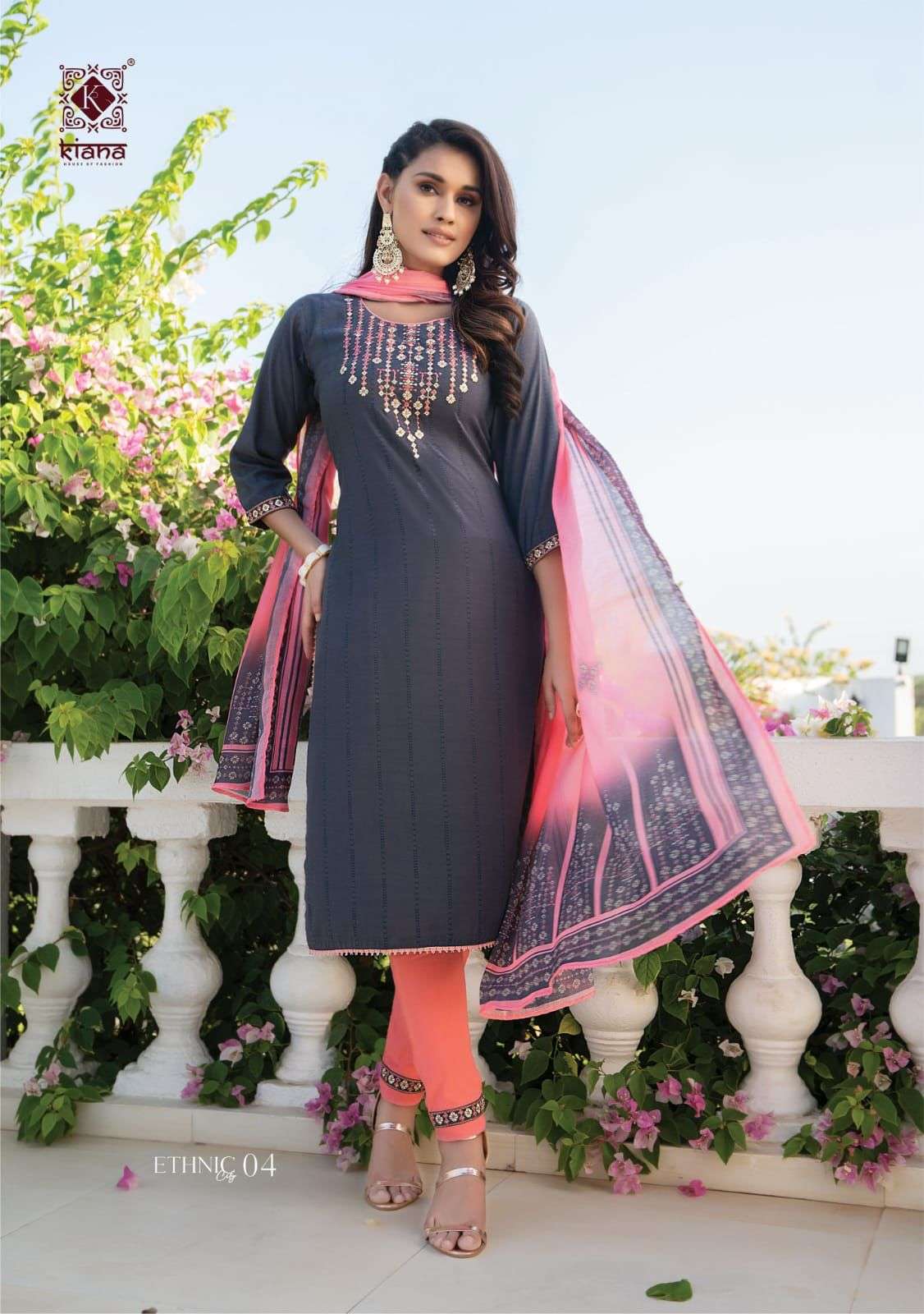 KIANA PRESENT ETHNIC CITY READYMADE PANT STYLE DESIGNER SUITS IN WHOLESALE RATE IN SURAT - SAI DRESSES