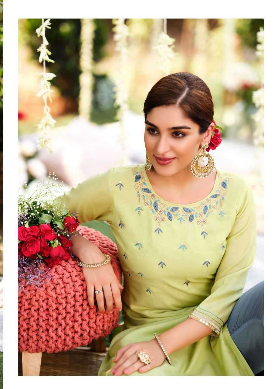 KIANA PRESENT FANTASY DESIGNER KURTI WITH PANT IN WHOLESALE RATE IN SURAT - SAI DRESSES