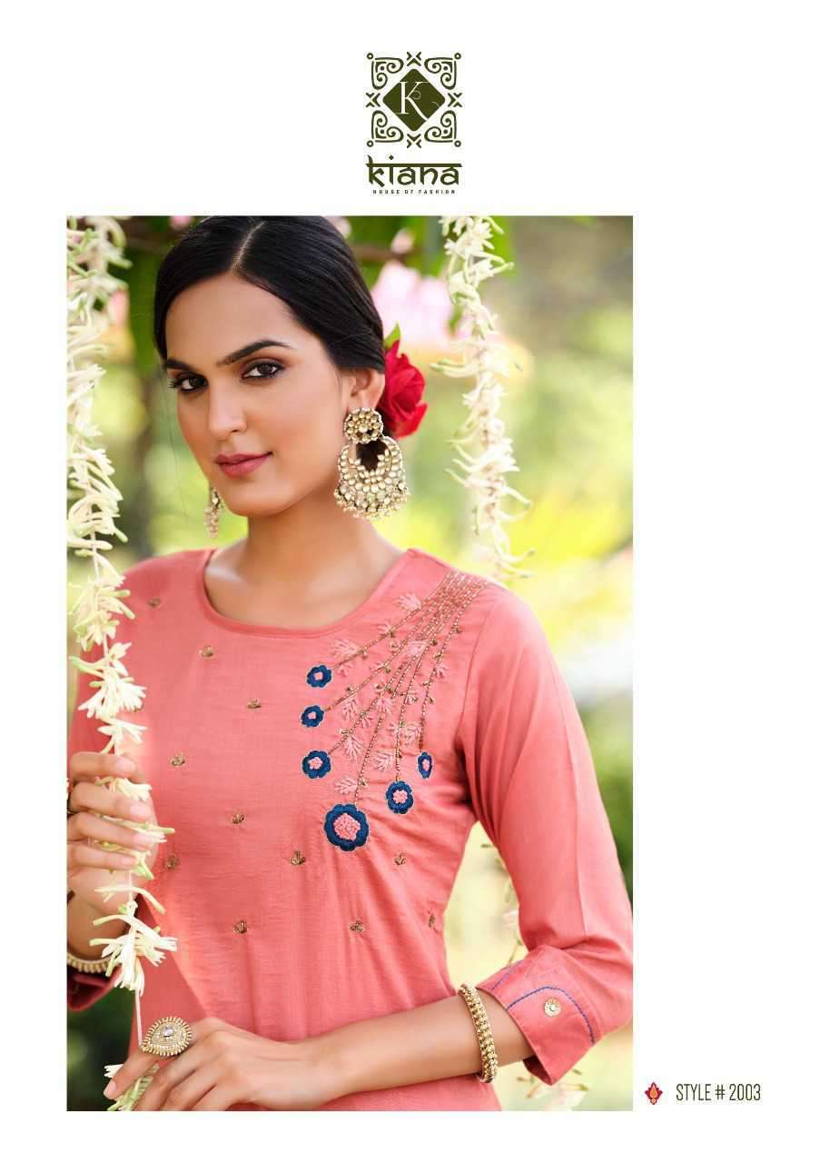 KIANA PRESENT FANTASY DESIGNER KURTI WITH PANT IN WHOLESALE RATE IN SURAT - SAI DRESSES