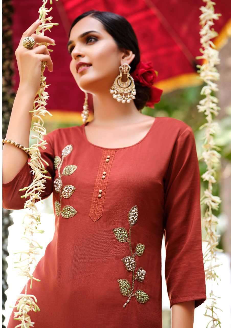 KIANA PRESENT FANTASY DESIGNER KURTI WITH PANT IN WHOLESALE RATE IN SURAT - SAI DRESSES