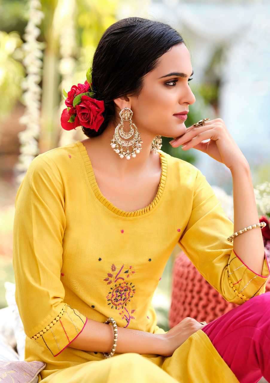 KIANA PRESENT FANTASY DESIGNER KURTI WITH PANT IN WHOLESALE RATE IN SURAT - SAI DRESSES