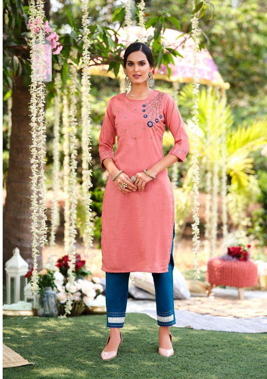 KIANA PRESENT FANTASY DESIGNER KURTI WITH PANT IN WHOLESALE RATE IN SURAT - SAI DRESSES