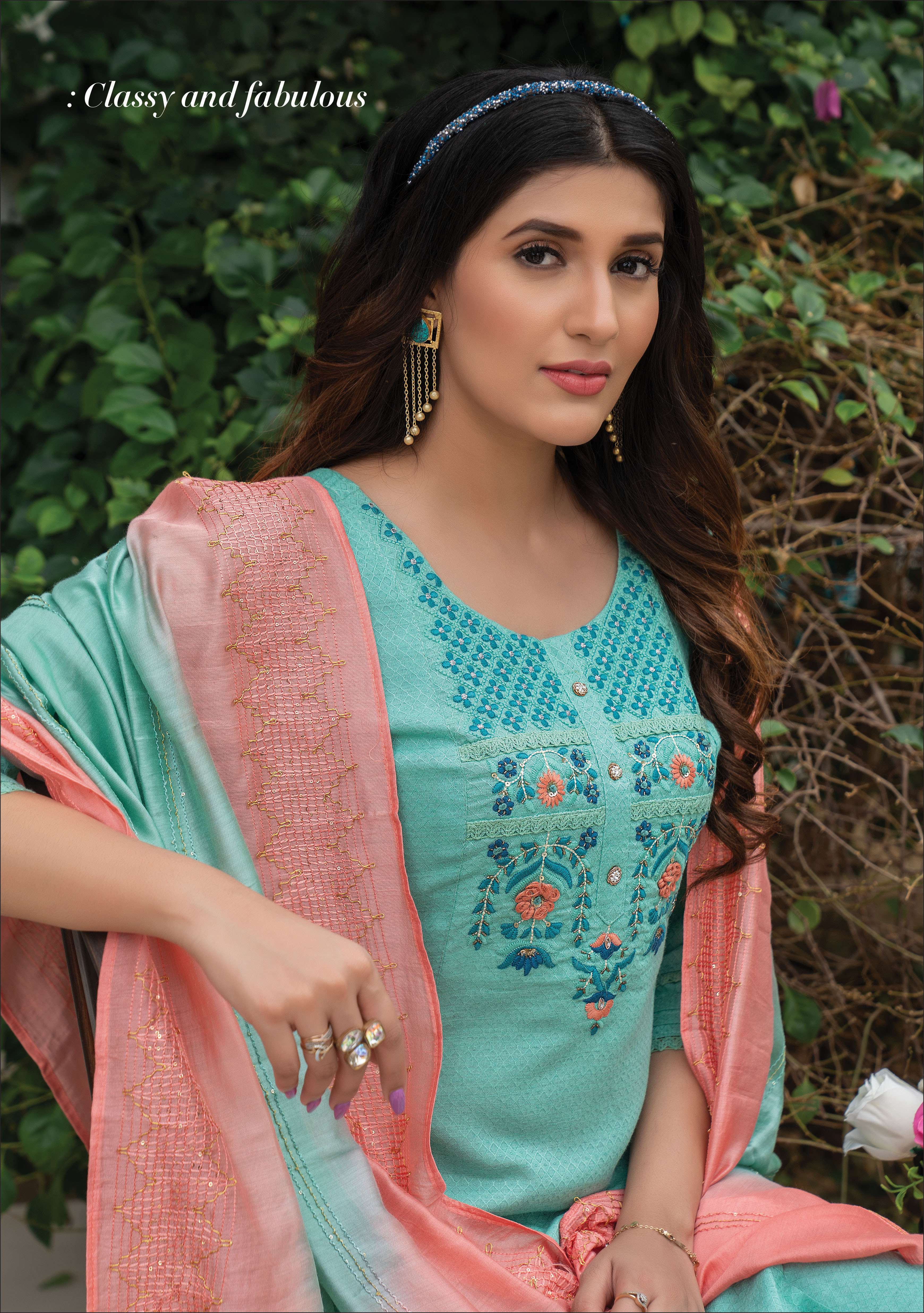 KIANA PRESENT HERITAGE READYMADE PANT STYLE DRESS IN WHOLESALE RATE IN SURAT - SAI DRESSES