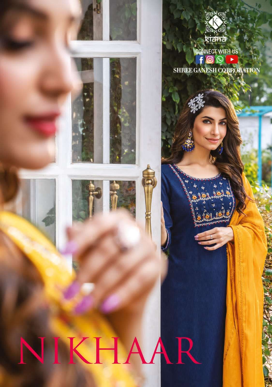 KIANA PRESENT NIKHAAR READY TO FESTIVE WEAR PANT STYLE SALWAR SUITS IN WHOLESALE RATE IN SURAT - SAI DRESSES