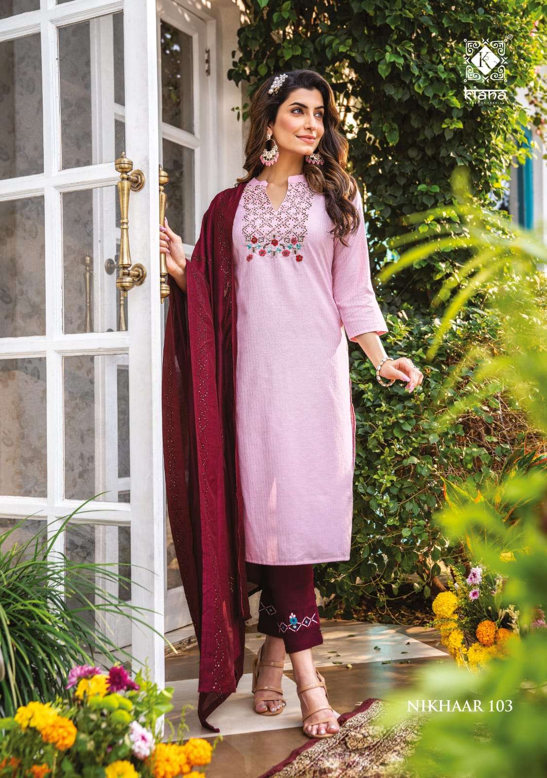 KIANA PRESENT NIKHAAR READY TO FESTIVE WEAR PANT STYLE SALWAR SUITS IN WHOLESALE RATE IN SURAT - SAI DRESSES