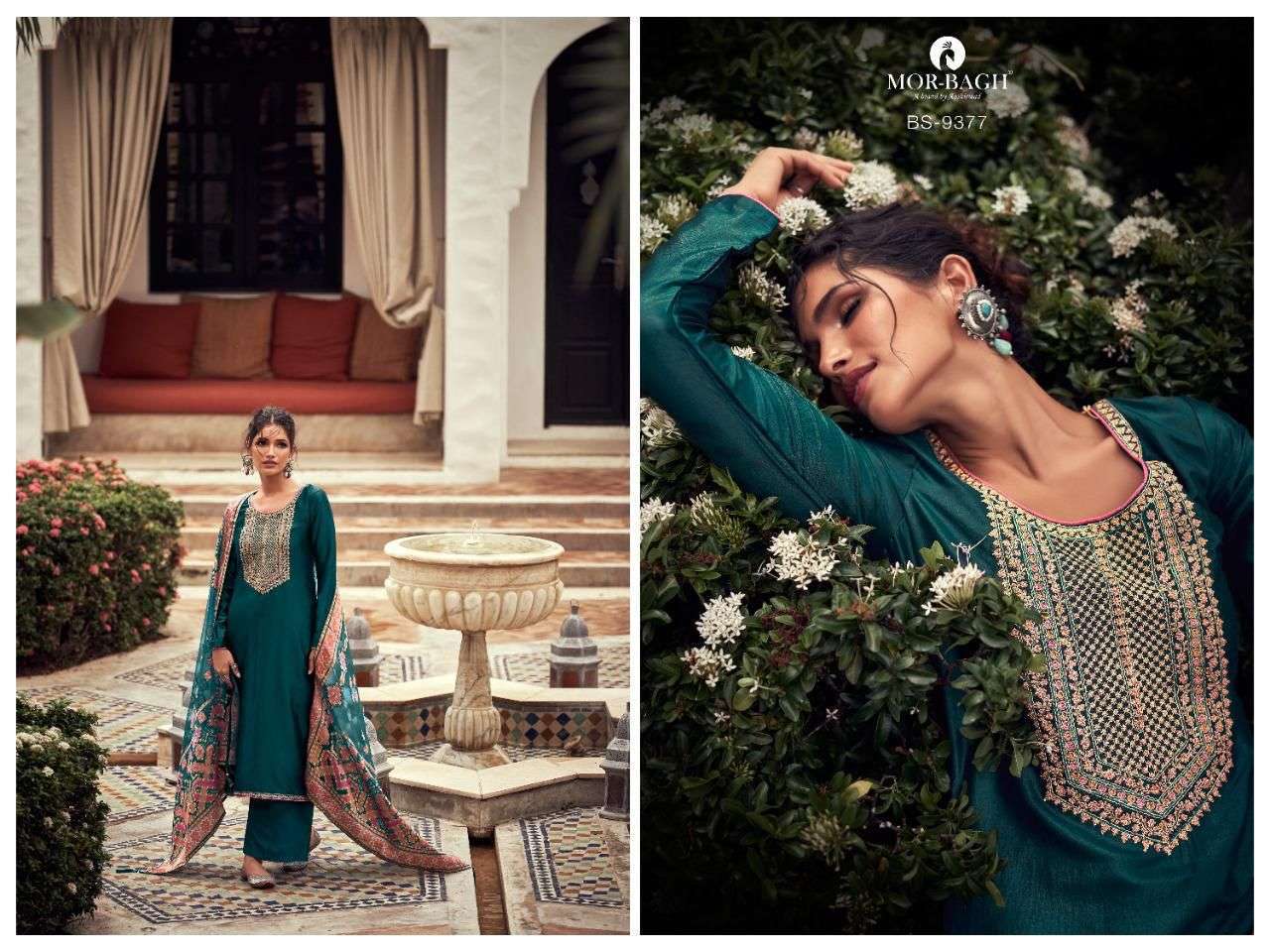 MOR BAGH PRESENT BRASSO PARTY WEAR DESIGNER SALWAR SUITS IN WHOLESALE RATE IN SURAT - SAI DRESSES