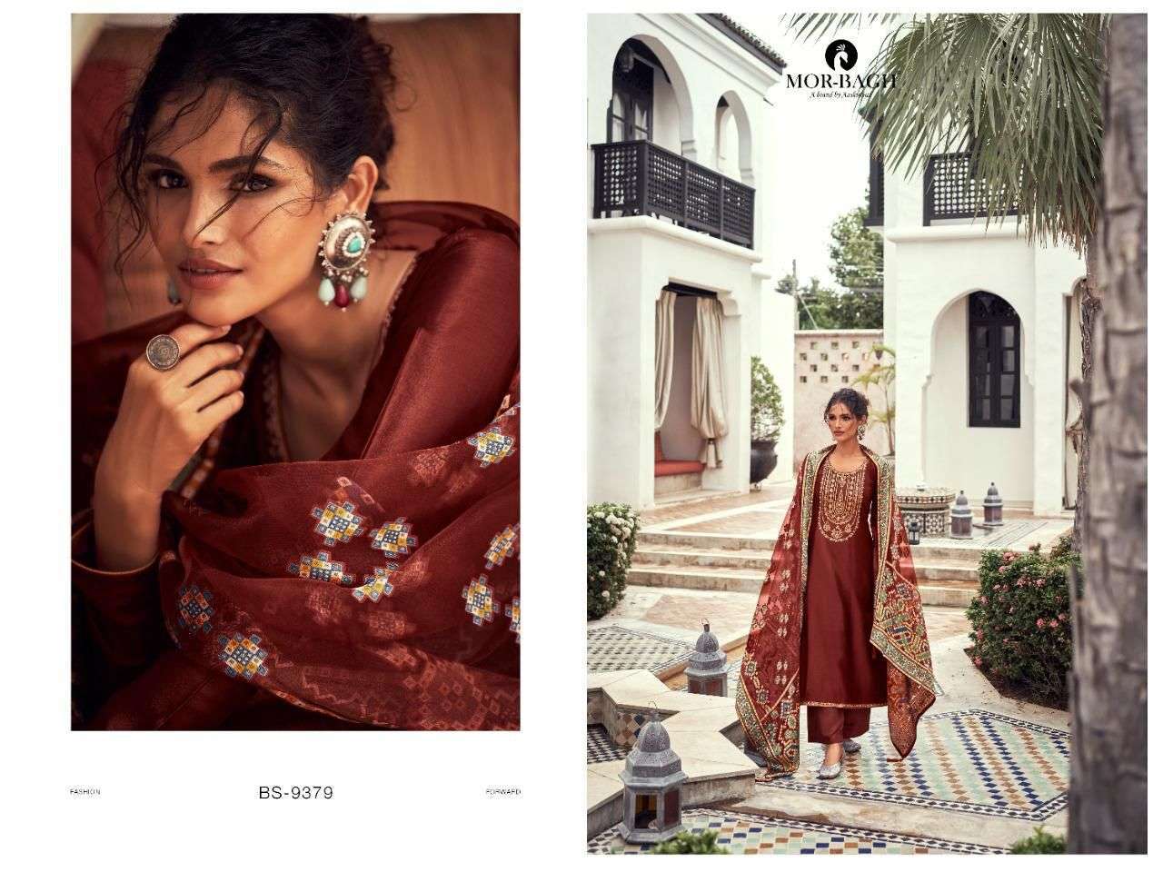 MOR BAGH PRESENT BRASSO PARTY WEAR DESIGNER SALWAR SUITS IN WHOLESALE RATE IN SURAT - SAI DRESSES