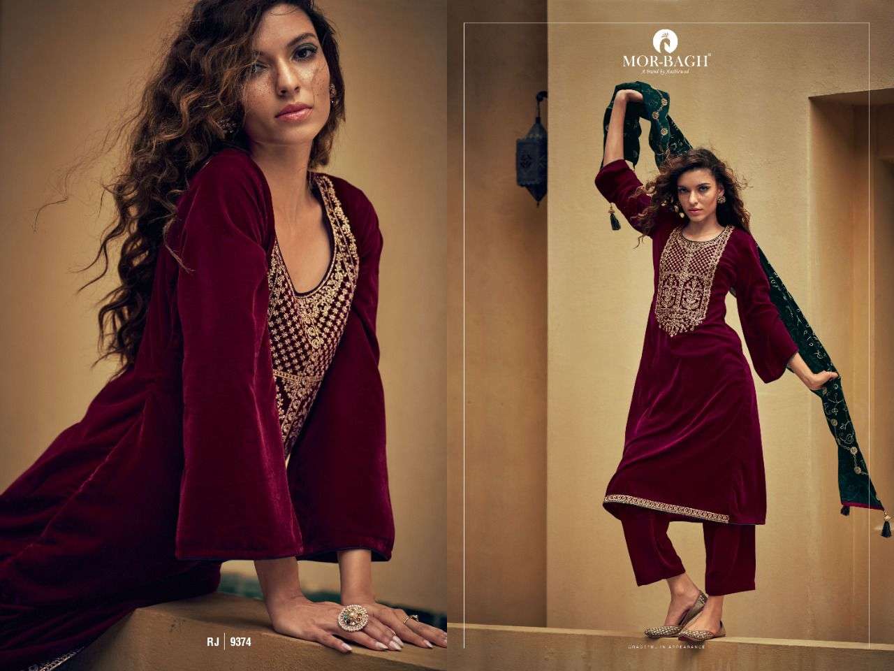 MOR BAGH PRESENT RANJHA VELVET WINTER COLLECTION IN WHOLESALE RATE IN SURAT - SAI DRESSES