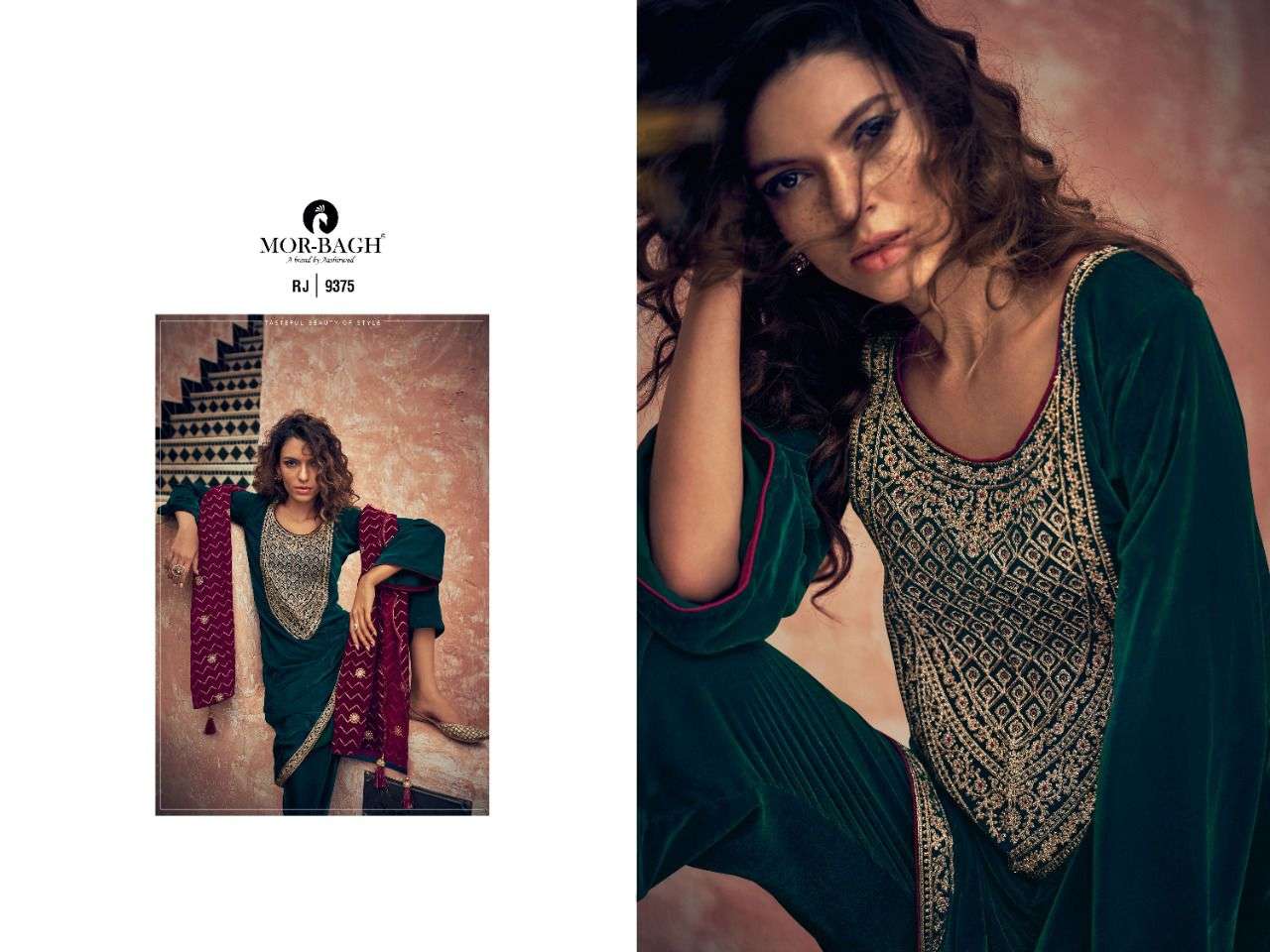 MOR BAGH PRESENT RANJHA VELVET WINTER COLLECTION IN WHOLESALE RATE IN SURAT - SAI DRESSES