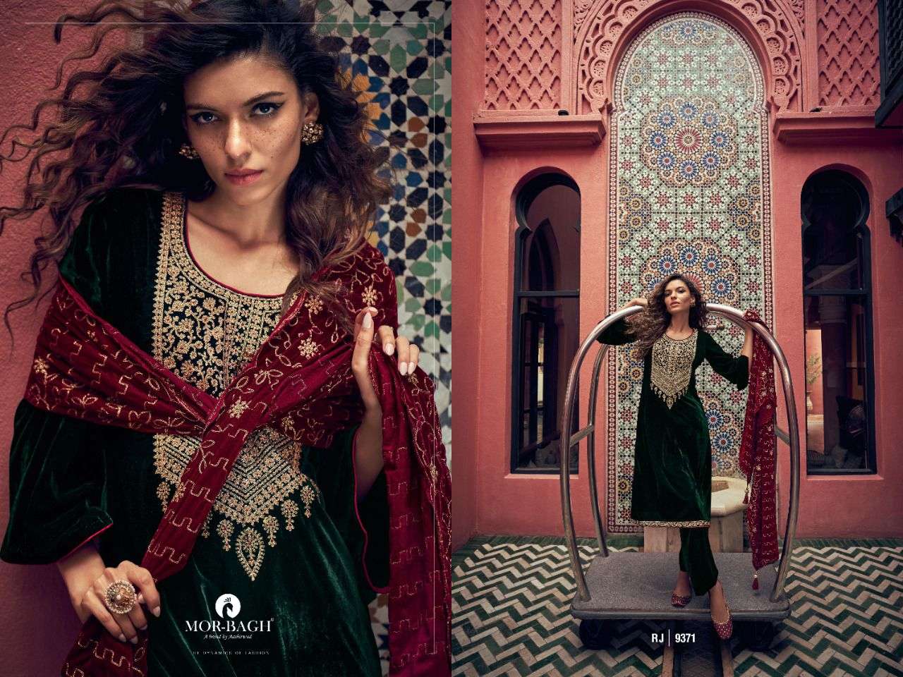 MOR BAGH PRESENT RANJHA VELVET WINTER COLLECTION IN WHOLESALE RATE IN SURAT - SAI DRESSES